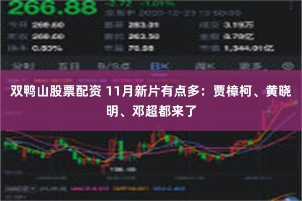 双鸭山股票配资 11月新片有点多：贾樟柯、黄晓明、邓超都来了