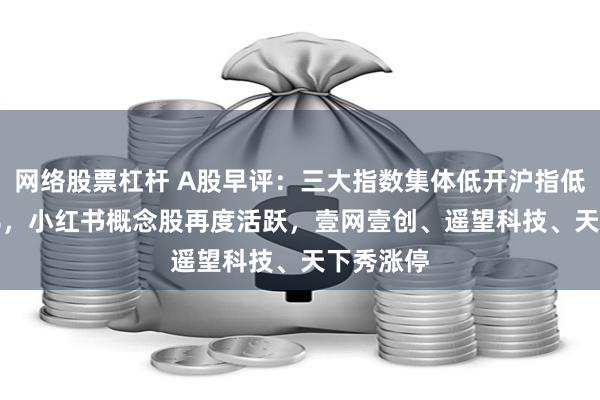 网络股票杠杆 A股早评：三大指数集体低开沪指低开0.19%，小红书概念股再度活跃，壹网壹创、遥望科技、天下秀涨停